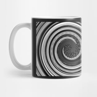 modern monochrome jazzy black and white swirls Mug